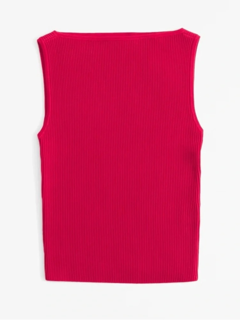Abercrombie Ottoman Slash Top in Vivid Red